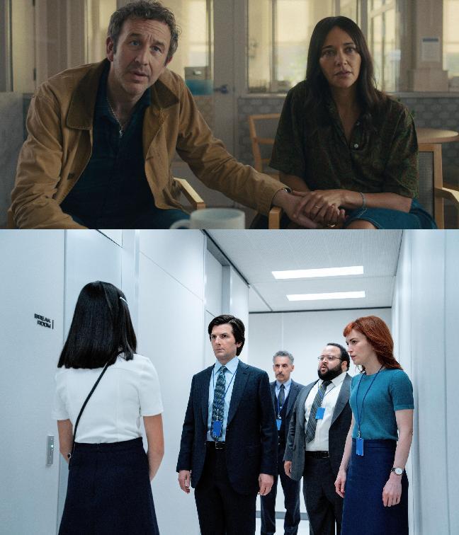 上图：《黑镜》第七季《普通人》剧照；下图：《人生切割术》第二季剧照