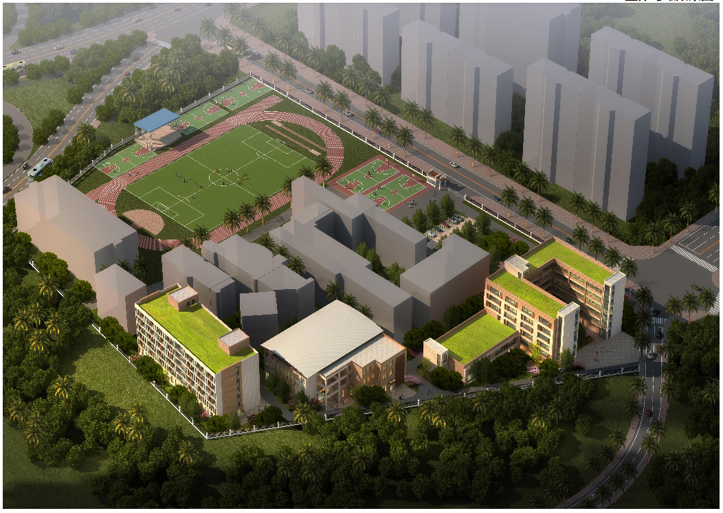 项目整体鸟瞰效果图