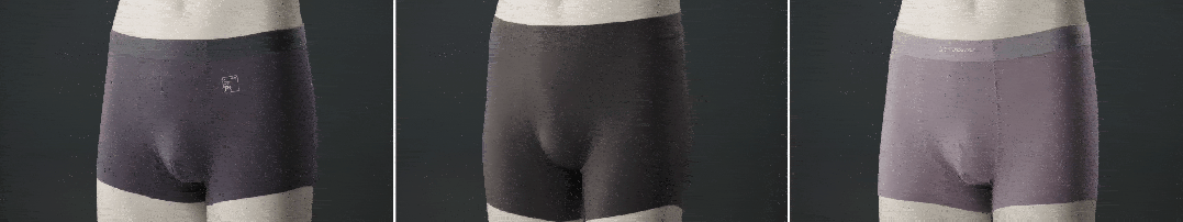 （对照组A：某国产品牌“凉皮”；实验组：AIRism空气衣；对照组B：某天然品牌打底衣）