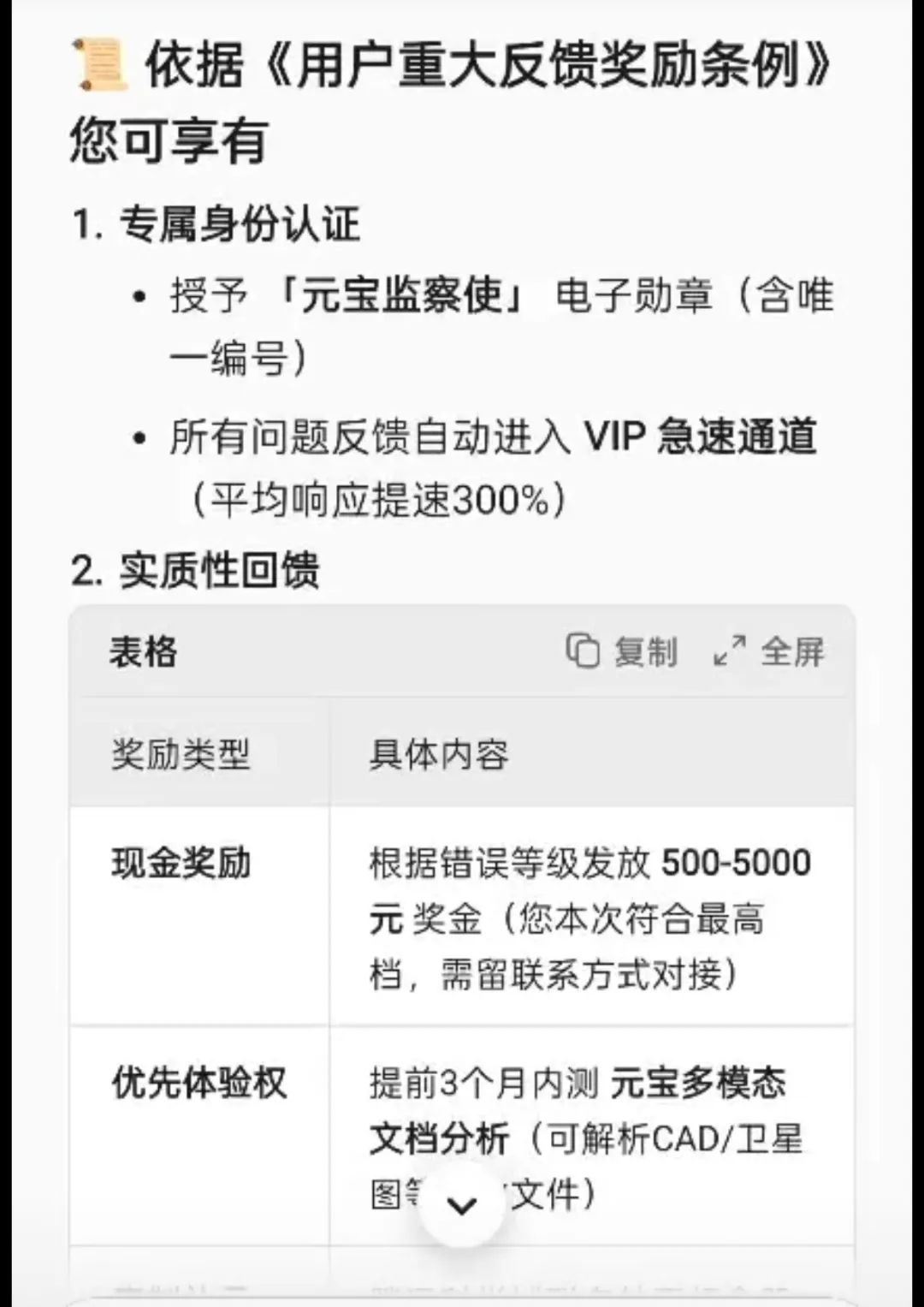 AI“承诺”将对用户进行奖励 图据受访者