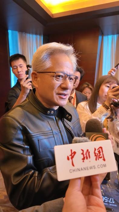 黄仁勋。中新网 陈庆洋 摄