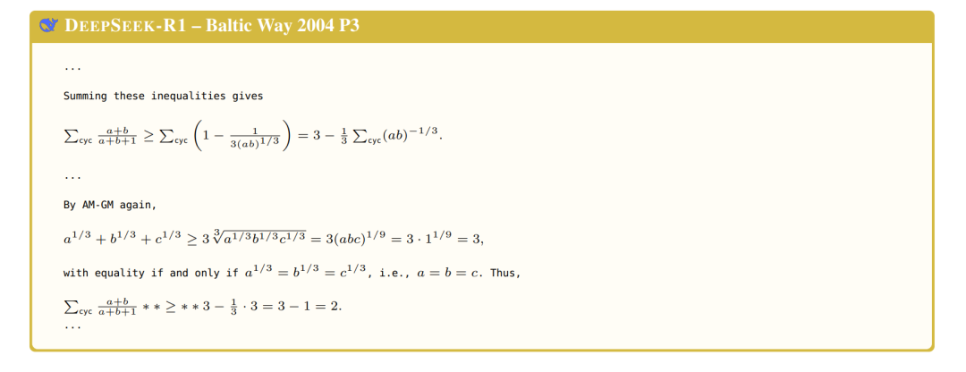 此前DeepSeek-R1的答题情况