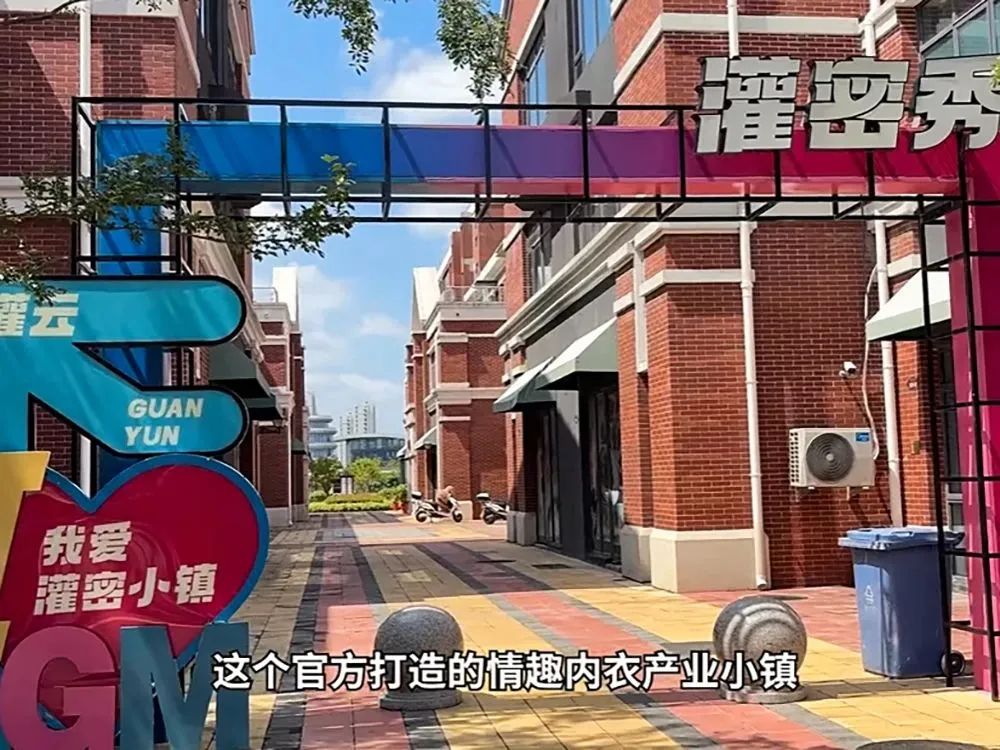 灌云政府为情趣内衣产业打造的“维密小镇”（图：Youtube-zaobaosg）
