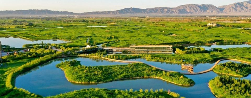 图：项目紧邻国家级张掖湿地公园