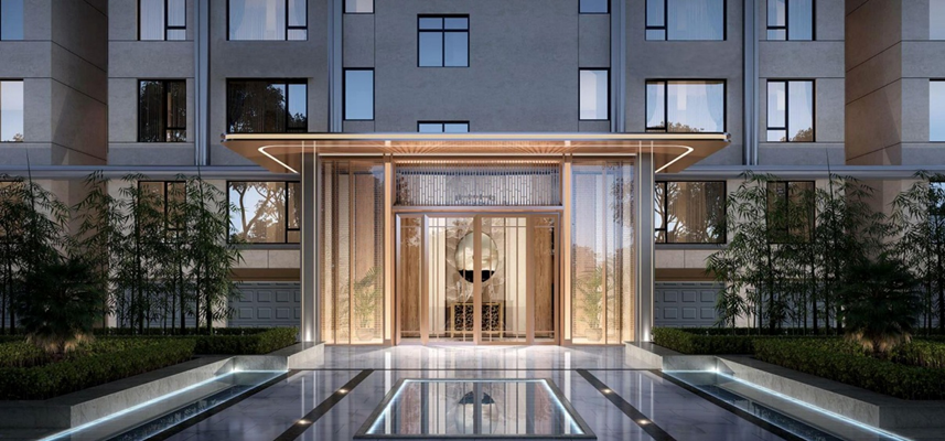 图：张掖·蔚来城项目入户大堂效果图