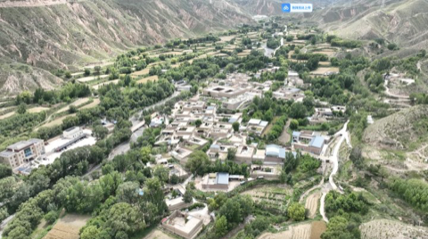 尖巴昂村上空图。新京报贝壳财经记者 祁明远 摄