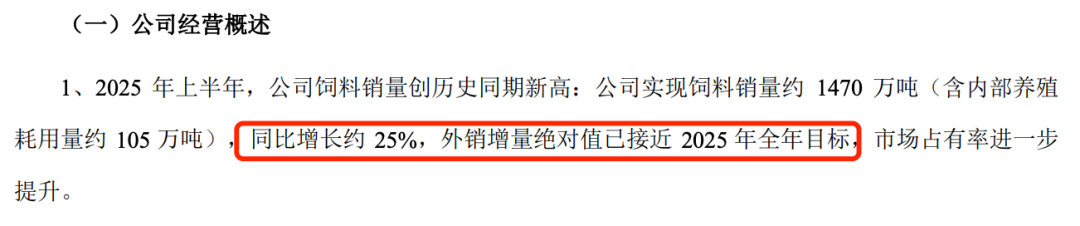 （海大集团2025年半年报截图）