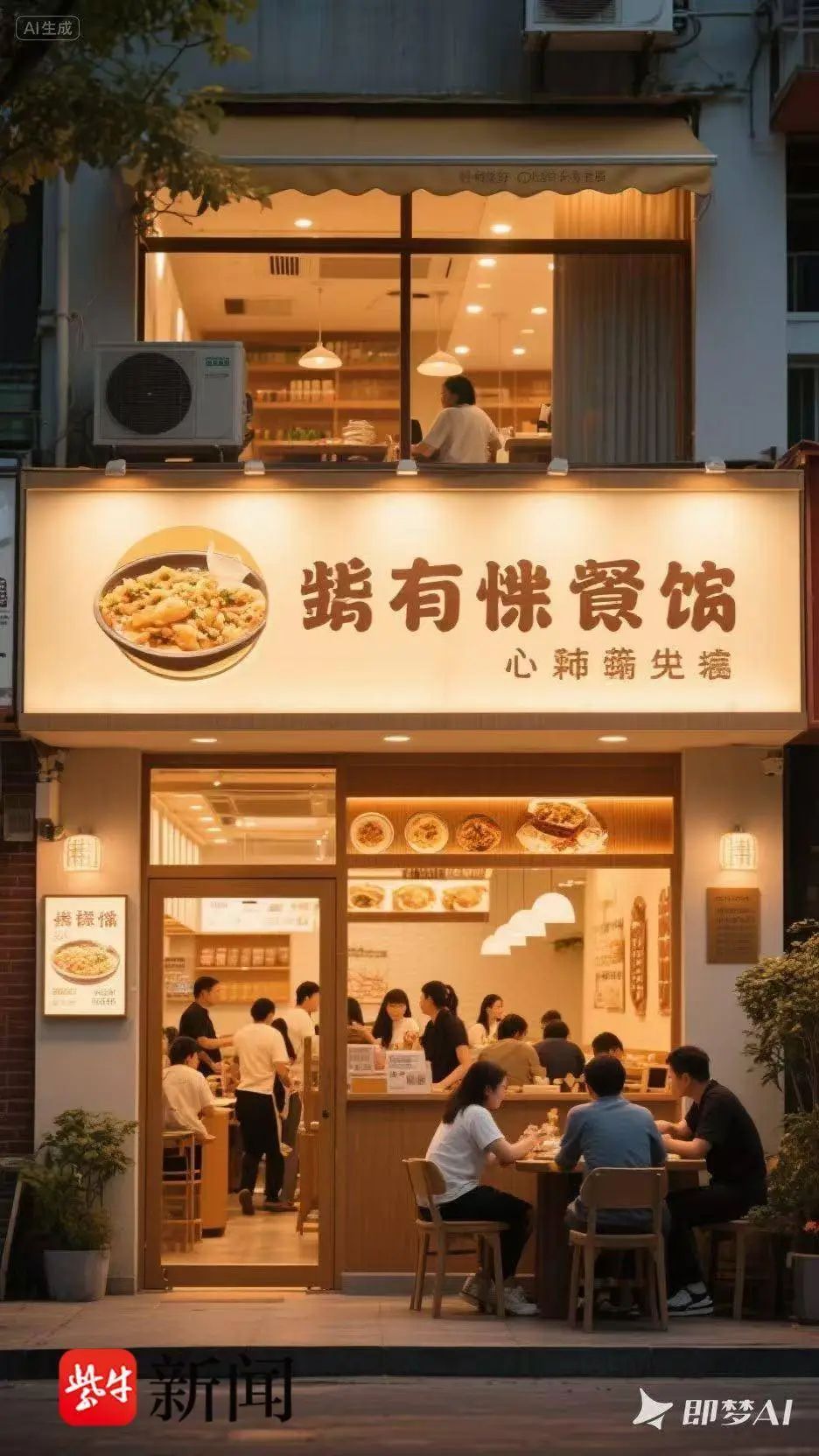 AI生成的门店图