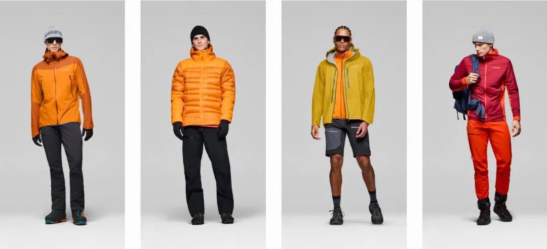 Norrøna产品采用丰富配色
