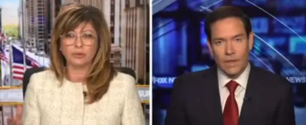 当地时间8月17日,美国国务卿鲁比奥接受美国福克斯新闻网采访。