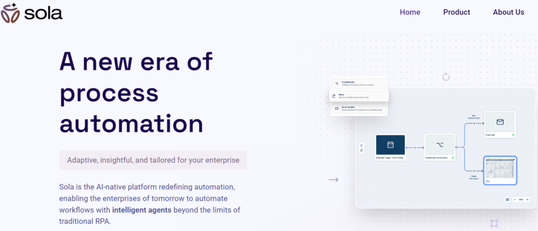 图 | Sola 的官网首页（来源：Sola）