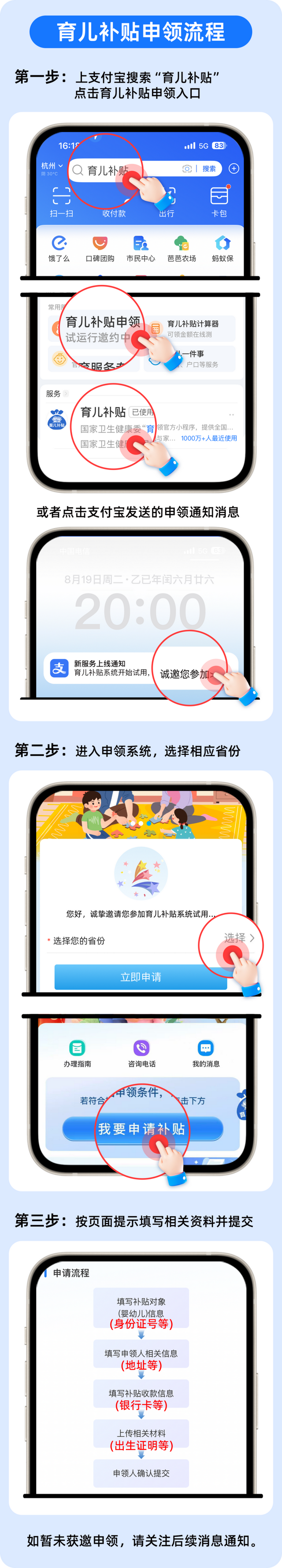 育儿补贴系统开始试运行了