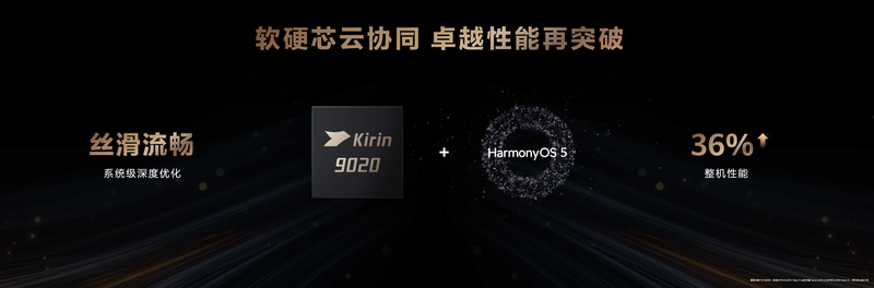 华为Mate XT 非凡大师搭载麒麟9020芯片。图/发布会截图