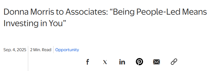 人力资源官Donna Morris给员工的信