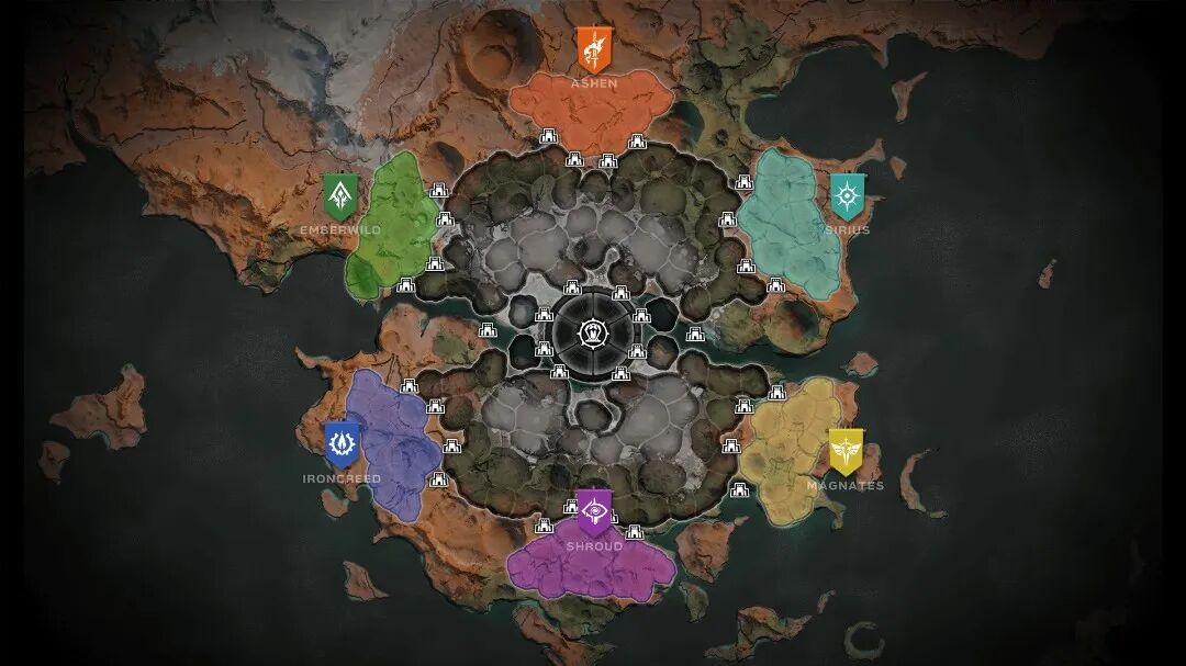 巨大的地图上分布着无数的地块，任何一块都有可能爆发“百人大战”