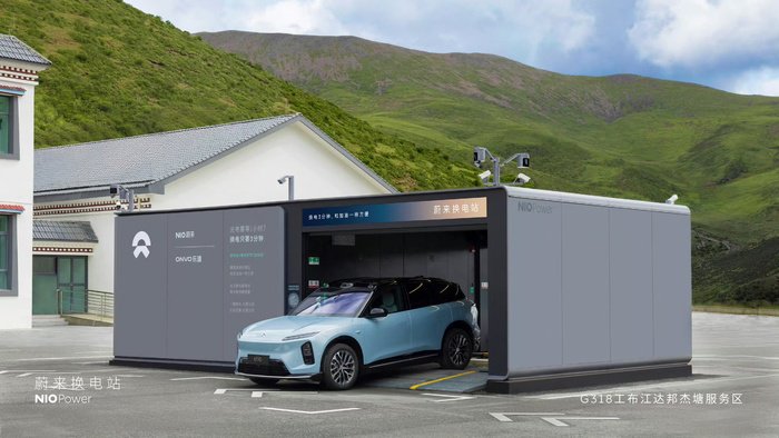 蔚来换电站，图源蔚来官微