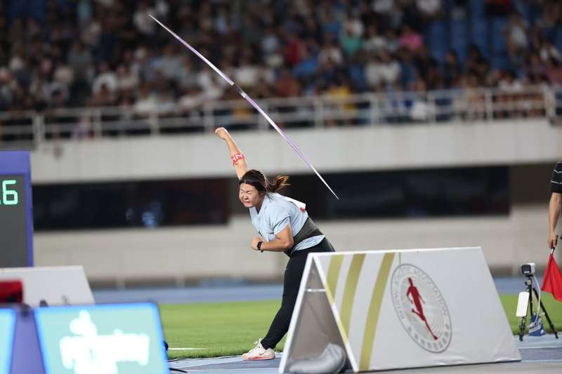 17岁的严子怡是中国女子标枪未来的希望。 新京报记者 王飞 摄