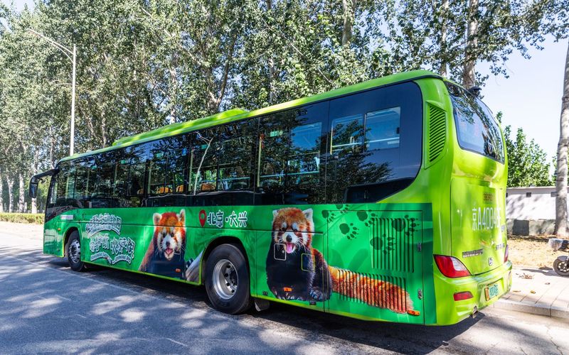 北京公交通游专线19路推出“动物主题接驳巴士”。北京公交供图