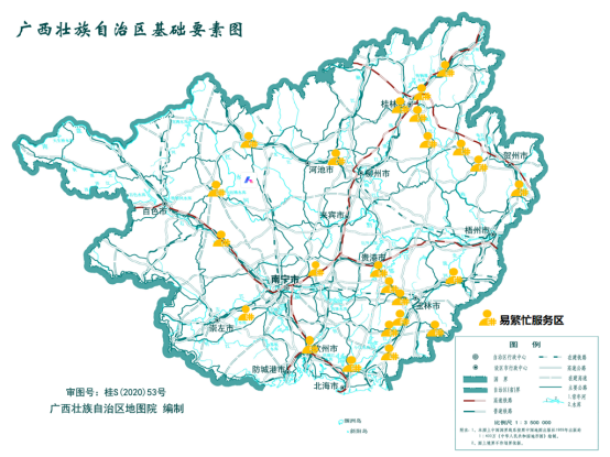 圖三 易繁忙服務區(qū)點位圖