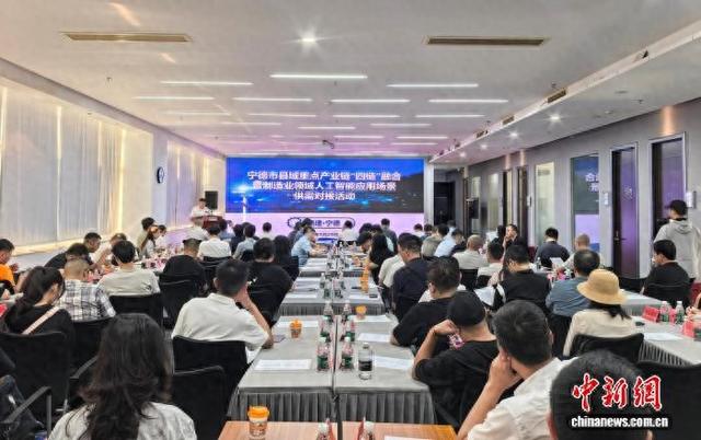 宁德市县域重点产业链“四链”融合暨制造业领域人工智能应用场景供需对接活动现场。林榕生 摄