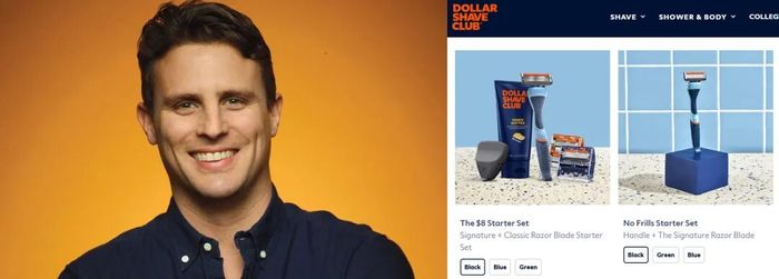 图源：Dollar Shave Club官网