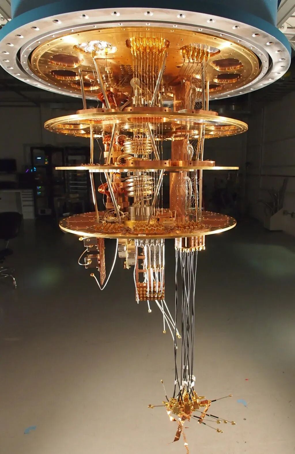 谷歌量子计算机示意图