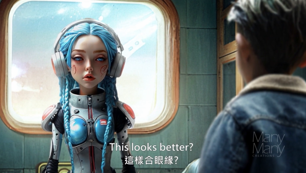 《九宵》全AI生成，为角色、服饰设计带来了前所未有的创作自由。  图片取自网络