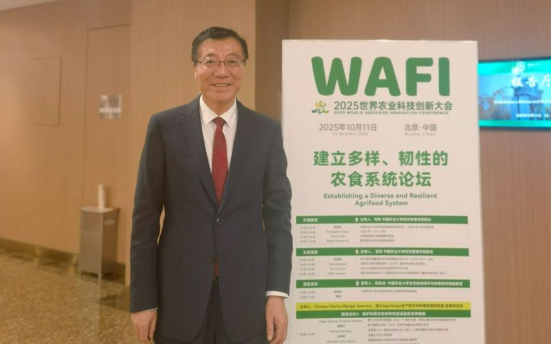 中国农业大学校长、中国工程院院士孙其信。新京报记者 周怀宗 摄