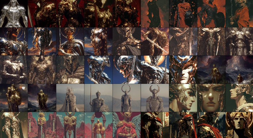 他之前利用AI生成的其他美术素材