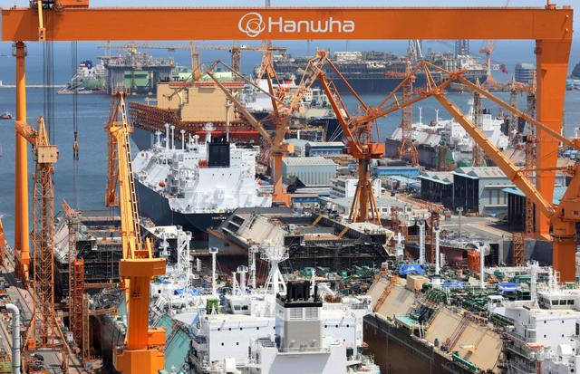 韓華海洋造船廠 資料圖