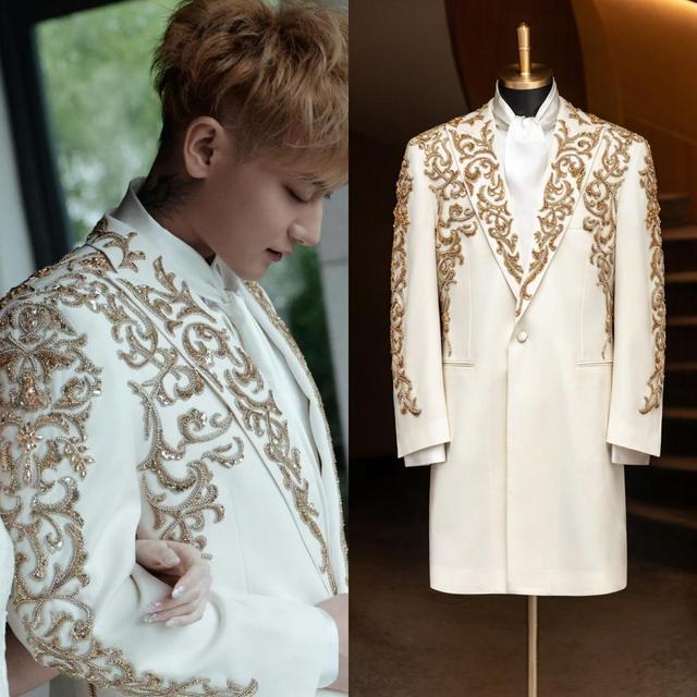 MR.DANDY重工欧式刺绣长款礼服