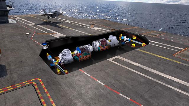 美国“福特”号航母的先进拦阻装置和电磁弹射系统乃是一体化设计，要改电弹，必改拦阻。图片来源：美国海军