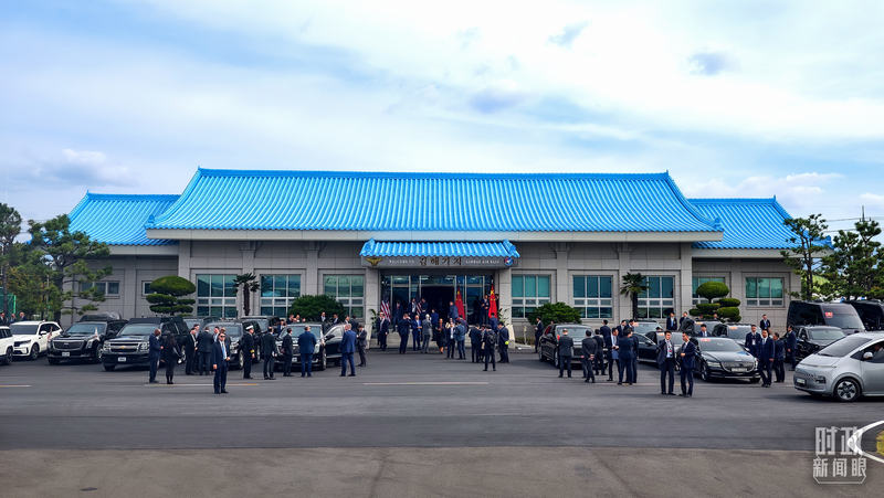 △中美元首正在会晤。（总台央视记者程铖拍摄）