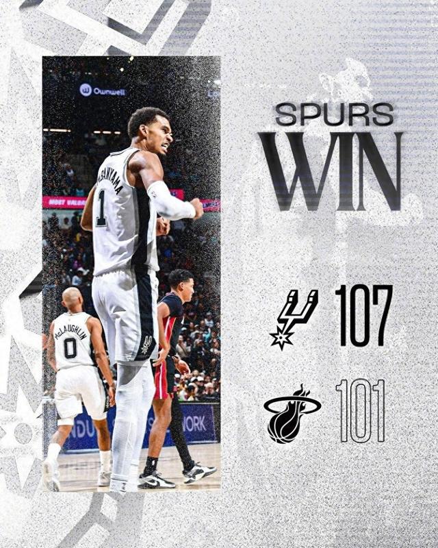 文班亚马被隔扣！马刺开季5连胜让球迷们明白了三件事