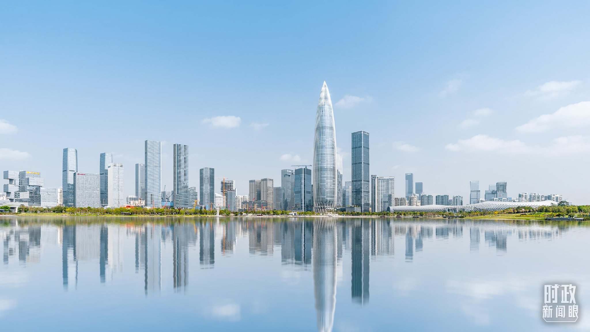 △深圳后海人才公园城市天际线。（图/视觉中国）