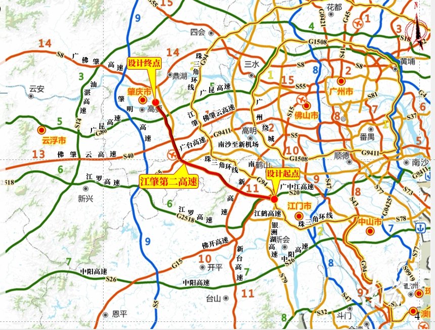 江肇第二高速项目通过工可评审，即将启动实施高速公路粤港澳大湾区佛山市 