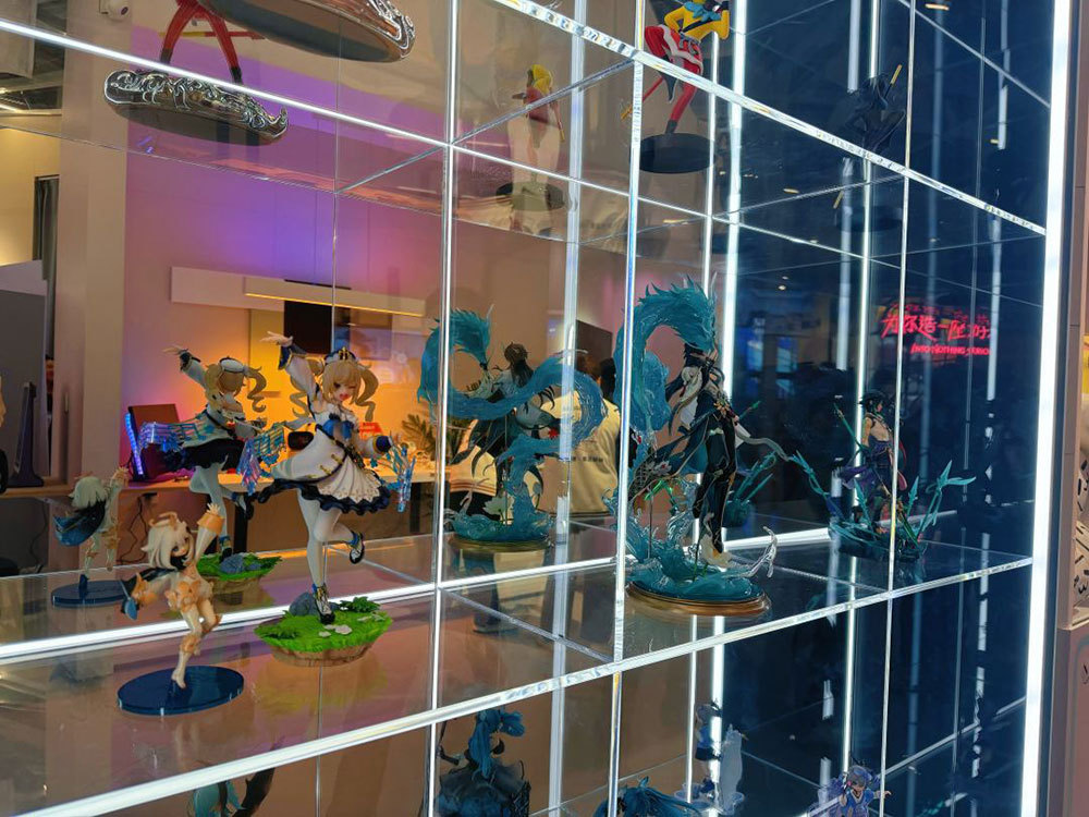 进博会上海馆内一角