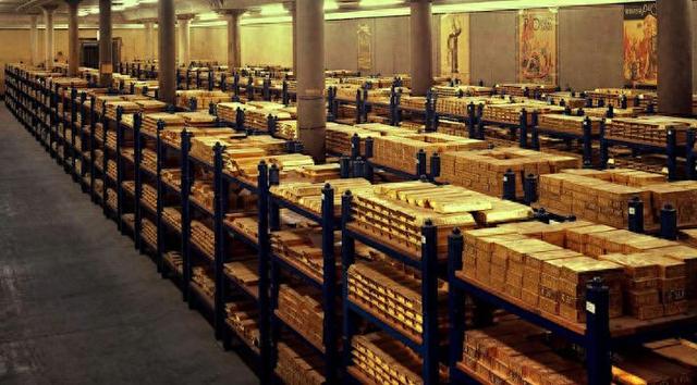 英格兰银行的地下金库 资料图