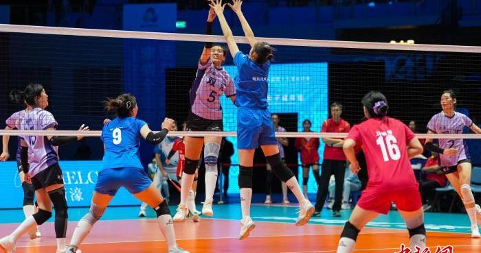 （粤港澳全运会）女排小组赛：广东队获得首胜 辽宁队遭遇两连败