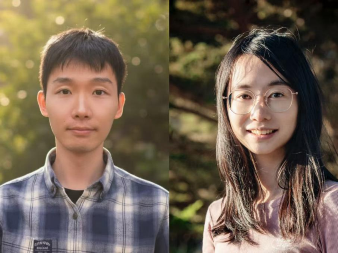 图丨论文第一作者何锶瑜（右）和朱悦飞（来源：何锶瑜）