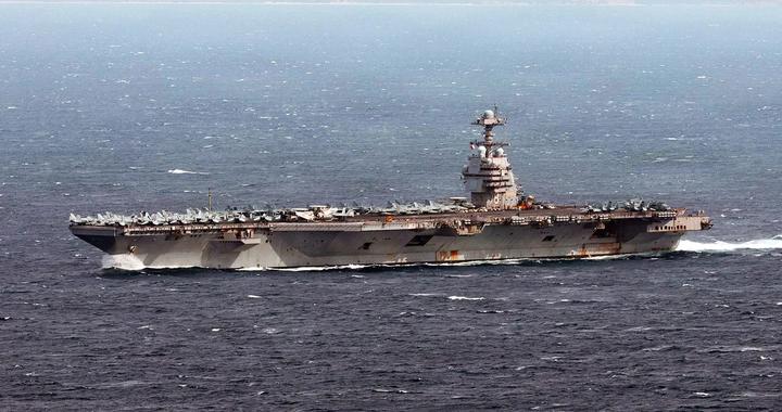 福特号抵达南美附近，欧洲中东再现大面积“航母真空”
