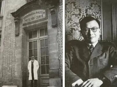 在居里实验室期间的杨承宗（图片由杨承宗子女提供）