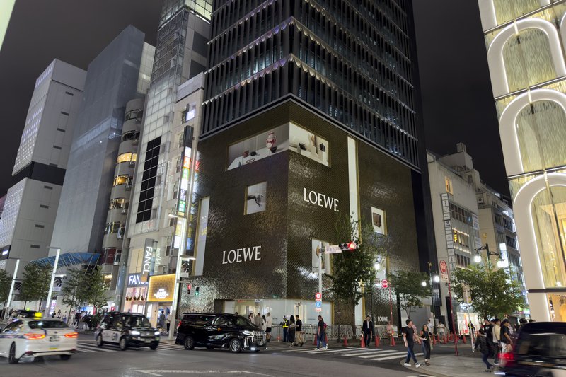 当地时间2025年9月20日，日本东京，银座商业区 IC Photo