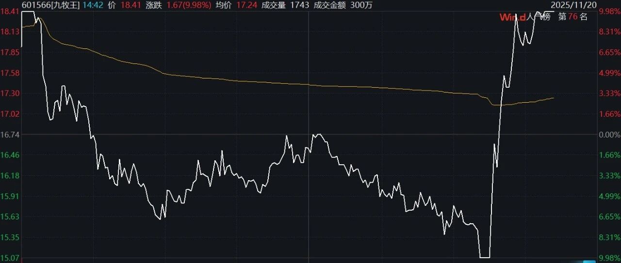 601566，上演罕见“天地天”行情