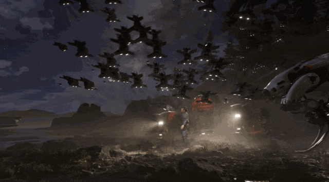 它对复杂光影的掌控力，用这段动画来展示再合适不过