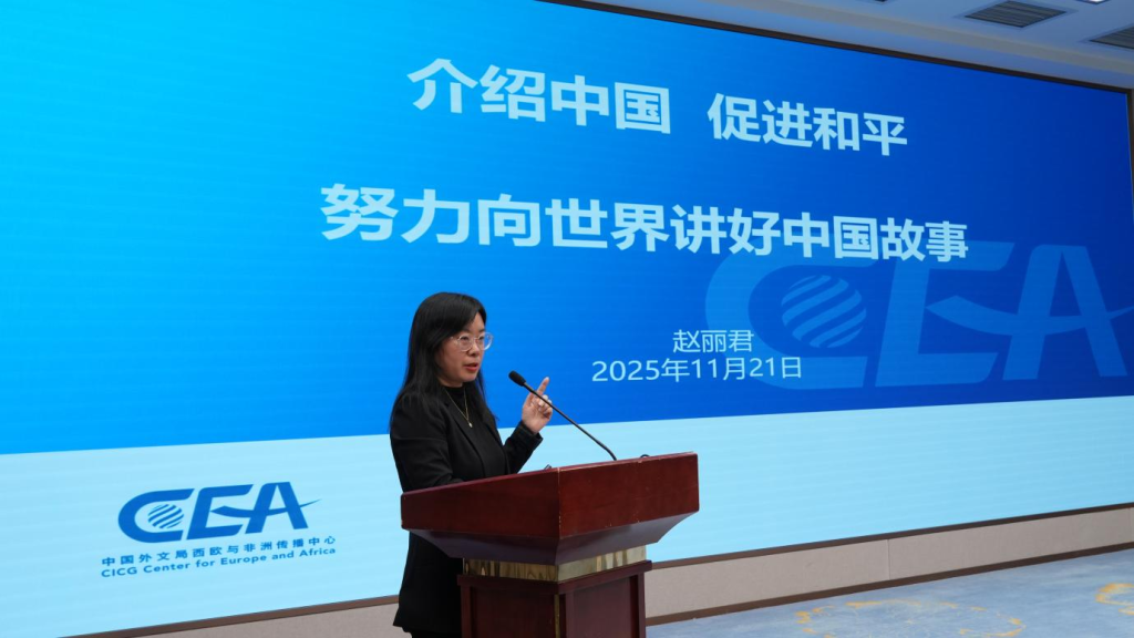 中国外文局欧非传播中心主任赵丽君