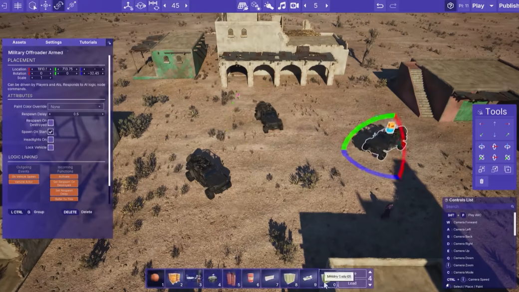 游戏的场景编辑功能