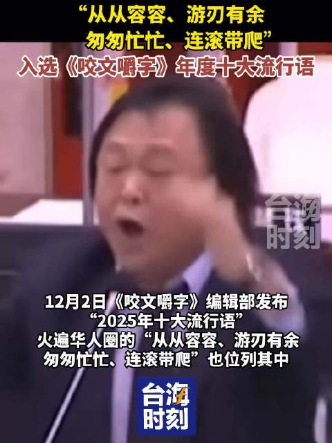 “从从容容、游刃有余 匆匆忙忙、连滚带爬”入选《咬文嚼字》年度十大流行语|
