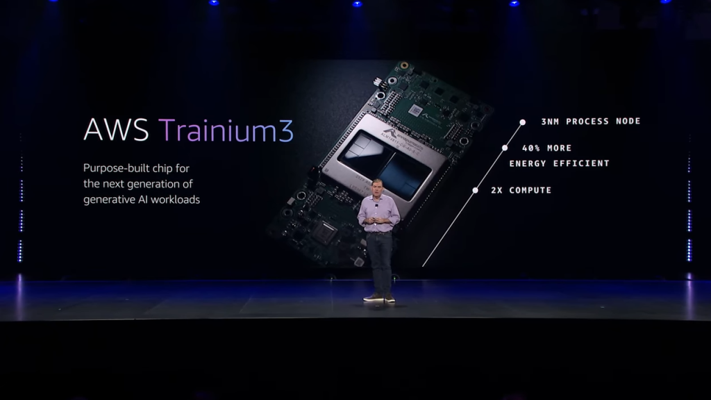 Trainium3正式面市。来源：AWS