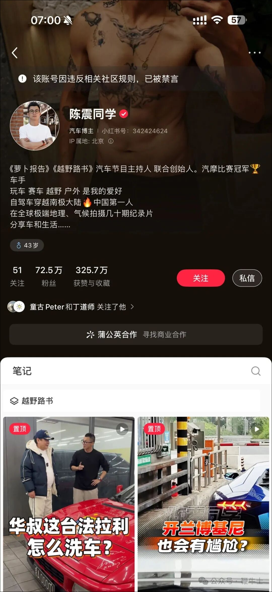 小红书禁言提示。